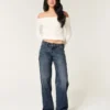 Lavtaljede, mørkvaskede baggy jeans Lavtaljede, mørkvaskede baggy jeans