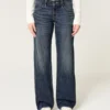 Lavtaljede, mørkvaskede baggy jeans Lavtaljede, mørkvaskede baggy jeans