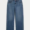 Lavtaljede, mørkvaskede baggy jeans Lavtaljede, mørkvaskede baggy jeans