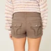 Lavtaljede poplin-shorts