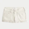 Lavtaljede poplin-shorts med blomsterprint og baglommer Lavtaljede poplin-shorts med blomsterprint og baglommer