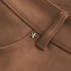 Lavtaljede shorts i imiteret ruskind