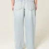 Lavtaljede, slidte, lyse, baggy jeans