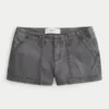 Lavtaljede twill-shorts