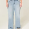 Lavtaljede Y2K-baggy jeans i lys vask Lavtaljede Y2K-baggy jeans i lys vask