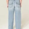 Lavtaljede Y2K-baggy jeans i lys vask Lavtaljede Y2K-baggy jeans i lys vask