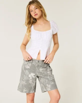 Lavtaljet camouflage baggy jort