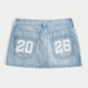Lavtaljet Class of ’26 denim miniskort Lavtaljet Class of ’26 denim miniskort