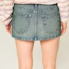 Lavtaljet denim miniskirt Lavtaljet denim miniskirt
