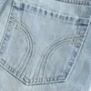 Lavtaljet denim miniskort Lavtaljet denim miniskort