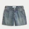 Lavtaljet, medium vasket, justerbar linning, baggy Jort Lavtaljet, medium vasket, justerbar linning, baggy Jort