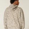 Leopardprintet baggy hoodie med snøre Leopardprintet baggy hoodie med snøre