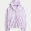 Let camouflage-hoodie med lynlås