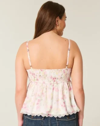 Let chiffon babydoll-top