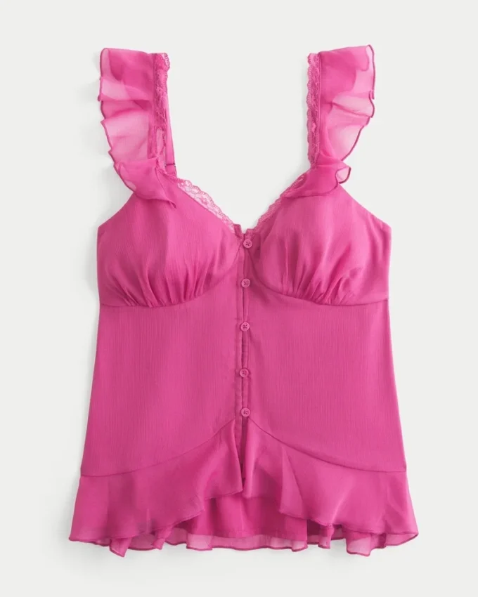 Let chiffon babydoll-top Let chiffon babydoll-top
