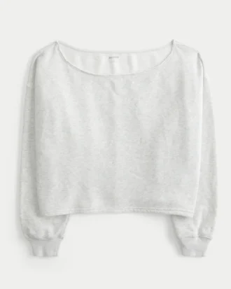 Let dobbelt off-shoulder sweatshirt