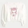 Let off-shoulder Indiana University grafisk sweatshirt