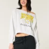 Let off-shoulder Iowa Hawkeyes grafisk sweatshirt