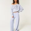 Let off-shoulder NYC grafisk sweatshirt Let off-shoulder NYC grafisk sweatshirt