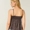 Let satin-camisole med blondekant Let satin-camisole med blondekant