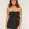 Let stropløs babydoll-top