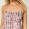 Let stropløs babydoll-top Let stropløs babydoll-top