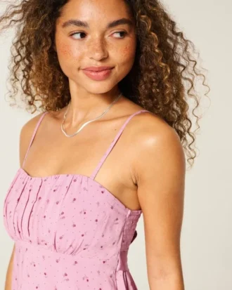 Let stropløs babydoll-top Let stropløs babydoll-top