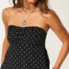 Let stropløs babydoll-top