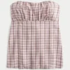 Let stropløs babydoll-top Let stropløs babydoll-top