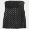 Let stropløs babydoll-top