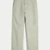 Linnedblandede baggy bukser med elastisk talje Linnedblandede baggy bukser med elastisk talje