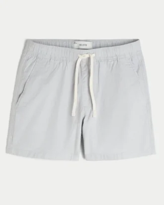 Linnedblandede shorts til midt på låret