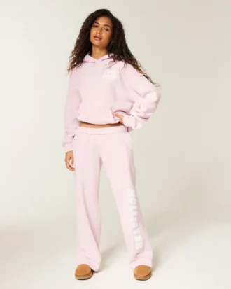 Logo-grafik Sweatpants med brede ben Logo-grafik Sweatpants med brede ben