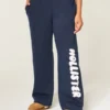 Logo-grafik Sweatpants med brede ben Logo-grafik Sweatpants med brede ben