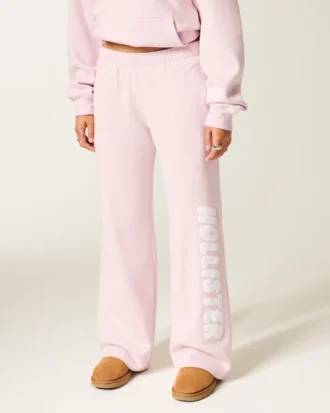 Logo-grafik Sweatpants med brede ben Logo-grafik Sweatpants med brede ben