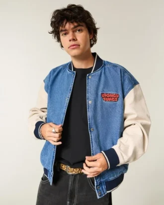 Looney Tunes grafisk denimjakke