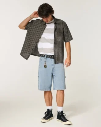 Lyse, baggy denim-malershorts