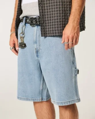Lyse, baggy denim-malershorts