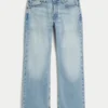 Lysvaskede, afslappede bootcut-jeans Lysvaskede, afslappede bootcut-jeans