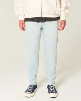 Lysvaskede atletiske skinny jeans