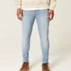 Lysvaskede atletiske skinny jeans Lysvaskede atletiske skinny jeans