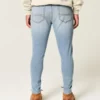 Lysvaskede atletiske skinny jeans Lysvaskede atletiske skinny jeans