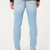 Lysvaskede atletiske skinny jeans Lysvaskede atletiske skinny jeans