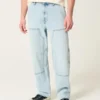 Lysvaskede, baggy Carpenter-jeans Lysvaskede, baggy Carpenter-jeans