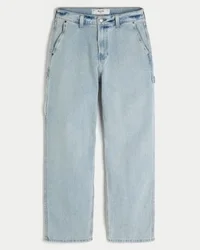 Lysvaskede baggy malerjeans