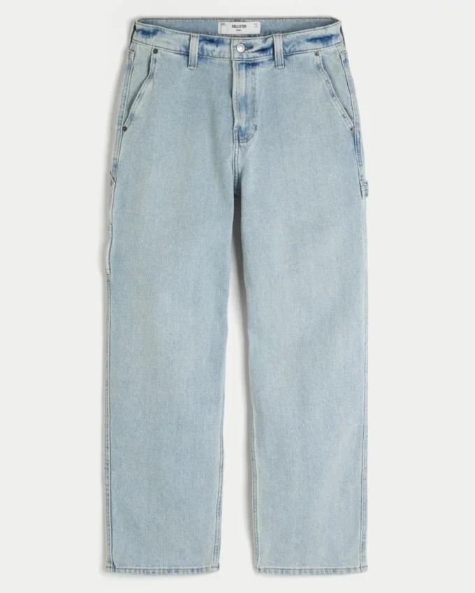 Lysvaskede baggy malerjeans Lysvaskede baggy malerjeans