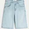Lysvaskede, pyntede superbaggy denimshorts Lysvaskede, pyntede superbaggy denimshorts