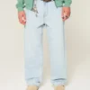 Lysvaskede skaterbaggy jeans Lysvaskede skaterbaggy jeans