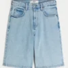 Lysvaskede superbaggy denimshorts Lysvaskede superbaggy denimshorts
