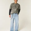 Lysvasket astronaut-grafik Superbaggy jeans Lysvasket astronaut-grafik Superbaggy jeans